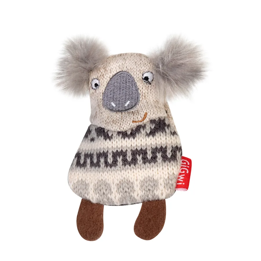 М'яка іграшка для собак з пищалкою GiGwi Plush Friendz 10 см текстиль коала