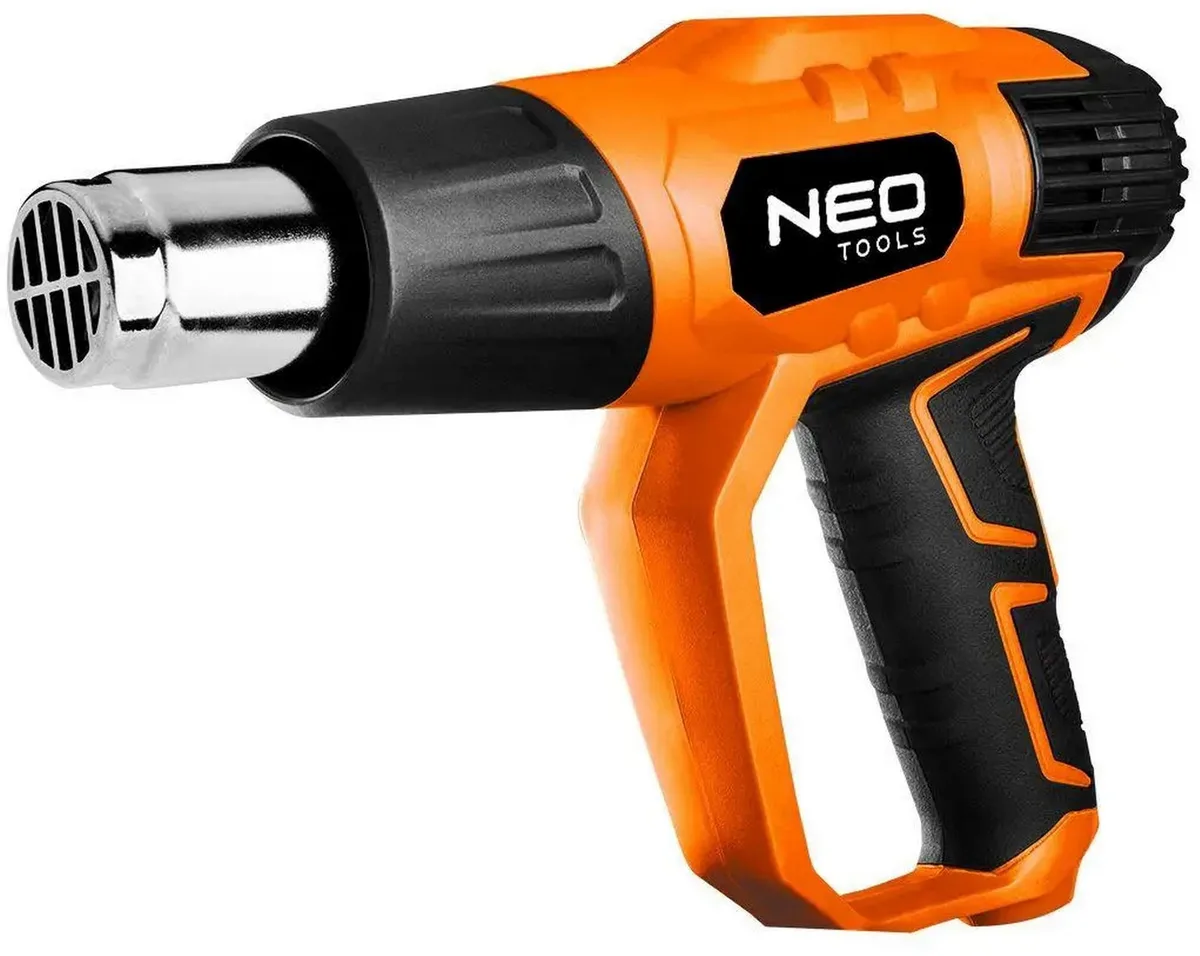 Фен будівельний Neo Tools 2000Вт 70-600°C для нагрівання лакофарбових покриттів пістолетний інструмент