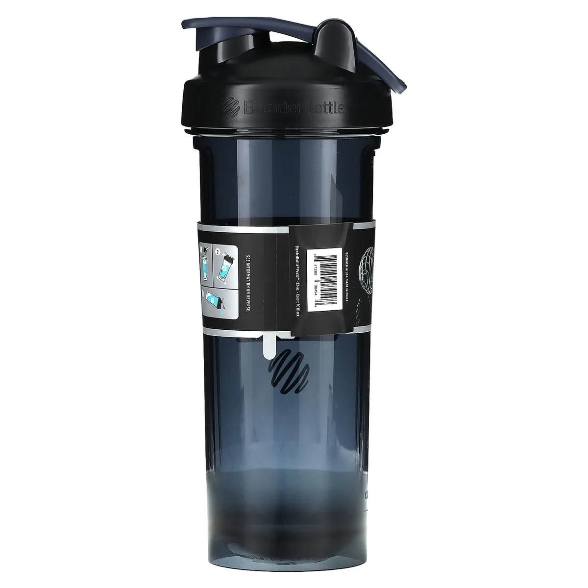 Спортивная бутылка шейкер BlenderBottle Tritan 940 мл Черная