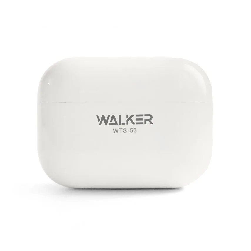 Навушники Bluetooth WALKER TWS вкладиші білий срібний