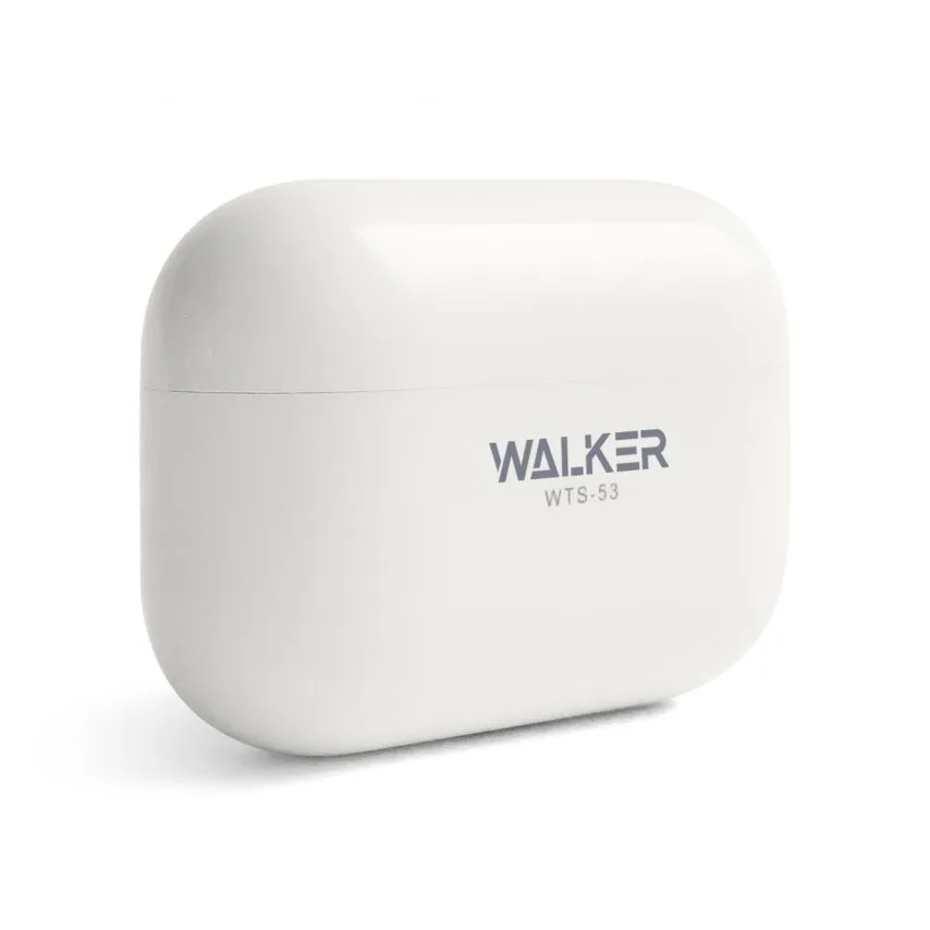 Навушники Bluetooth WALKER TWS вкладиші білий срібний