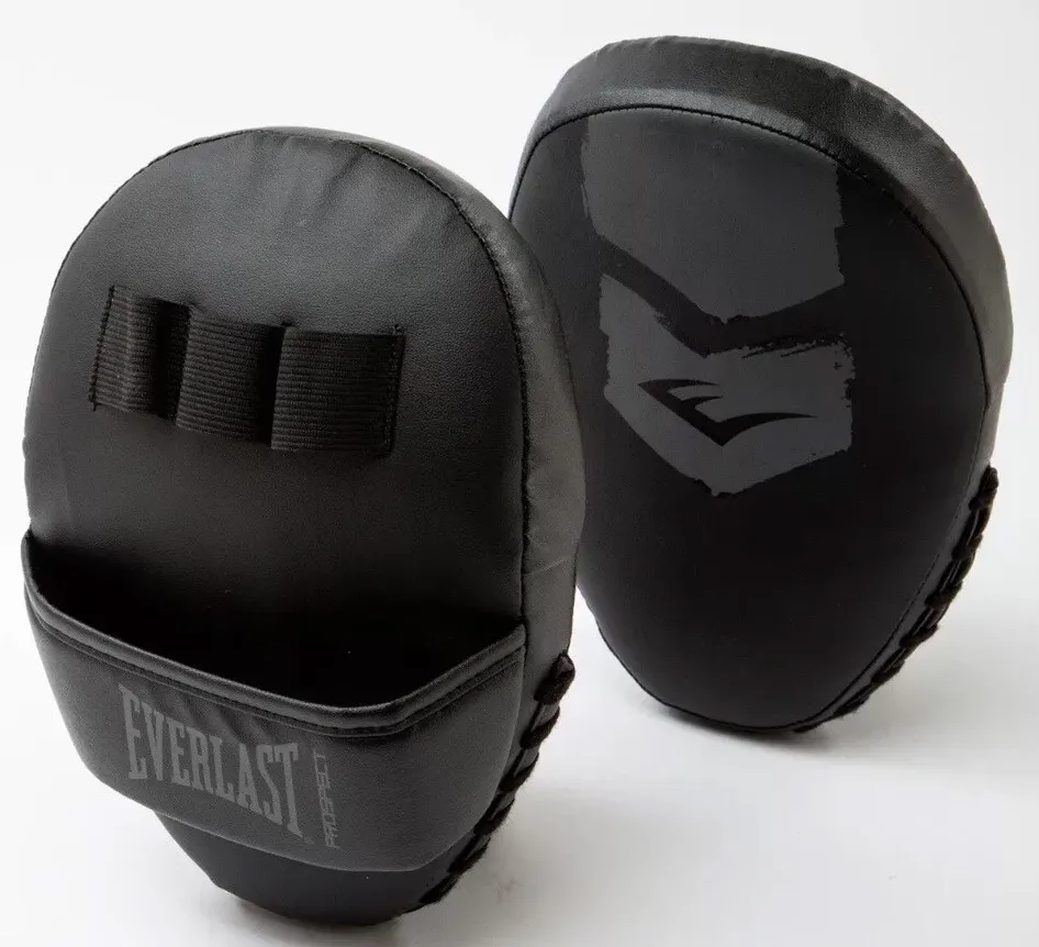 Комплект боксерских перчаток Everlast синтетическая кожа OSFM черный серый