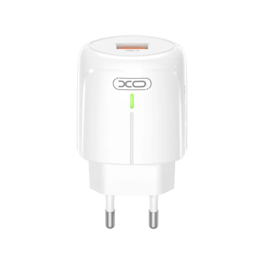 Сетевое зарядное устройство XO 1USB 18W белое Quick Charge