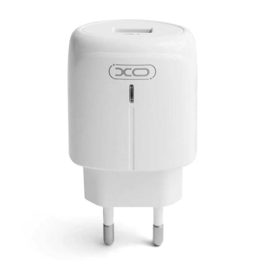 Мережевий зарядний пристрій XO 1USB 18W білий Quick Charge