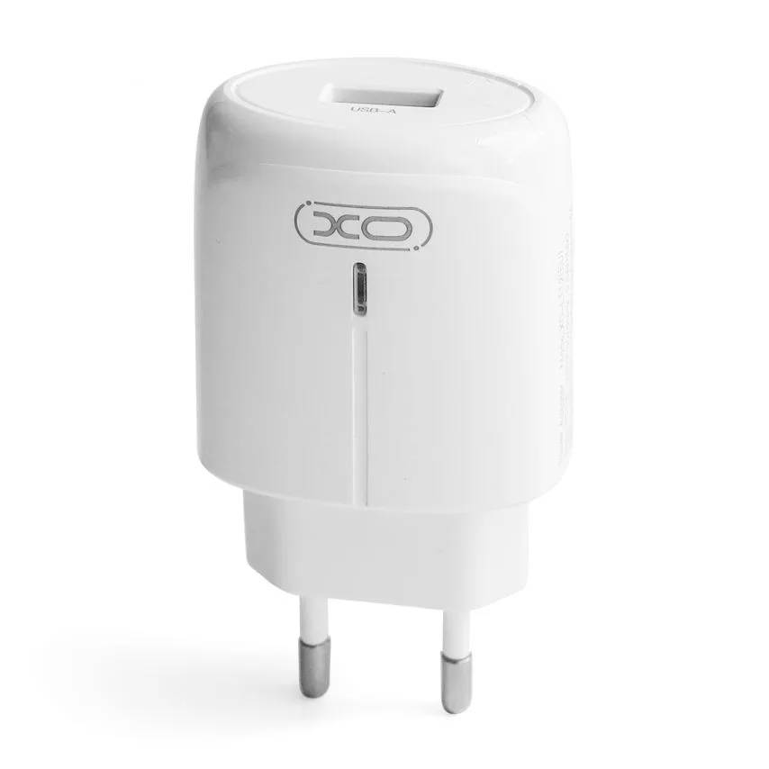 Мережевий зарядний пристрій XO 1USB 18W білий Quick Charge