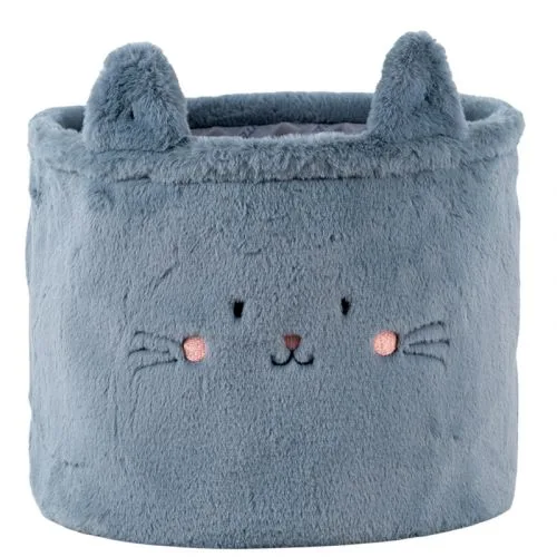Кошик для зберігання Kite Cute Cat з вишивкою для іграшок та дрібниць м'який кошик для речей
