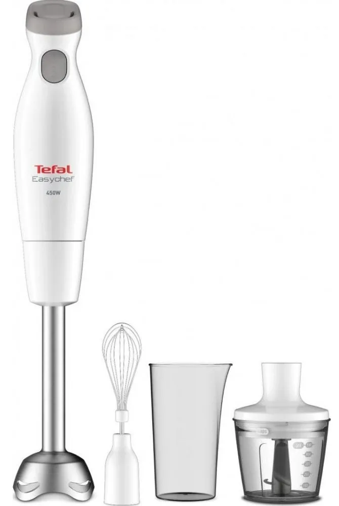 Блендер Tefal ручний 450 Вт білий чаша 800 мл чопер 500 мл 2 швидкості