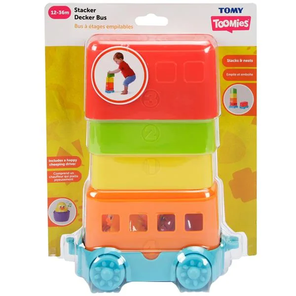 Пирамидка Toomies пластиковая 21х10х26 см разноцветная