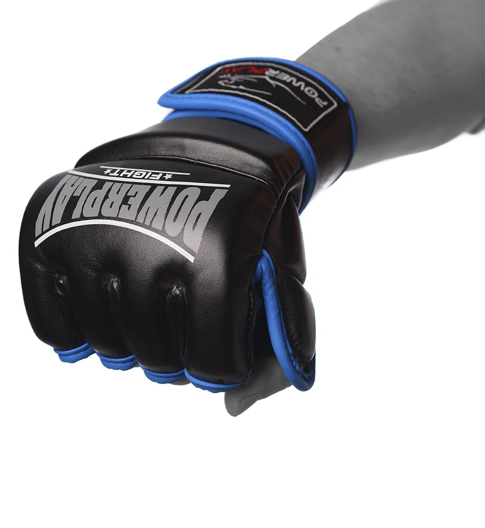 Рукавиці для MMA Active Point штучна шкіра XL чорні сині