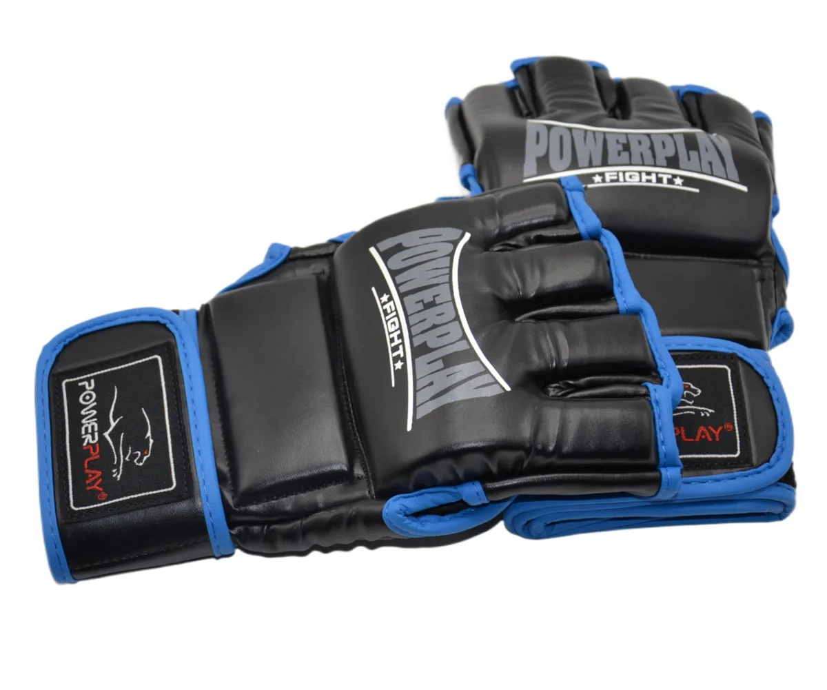 Рукавиці для MMA Active Point штучна шкіра XL чорні сині