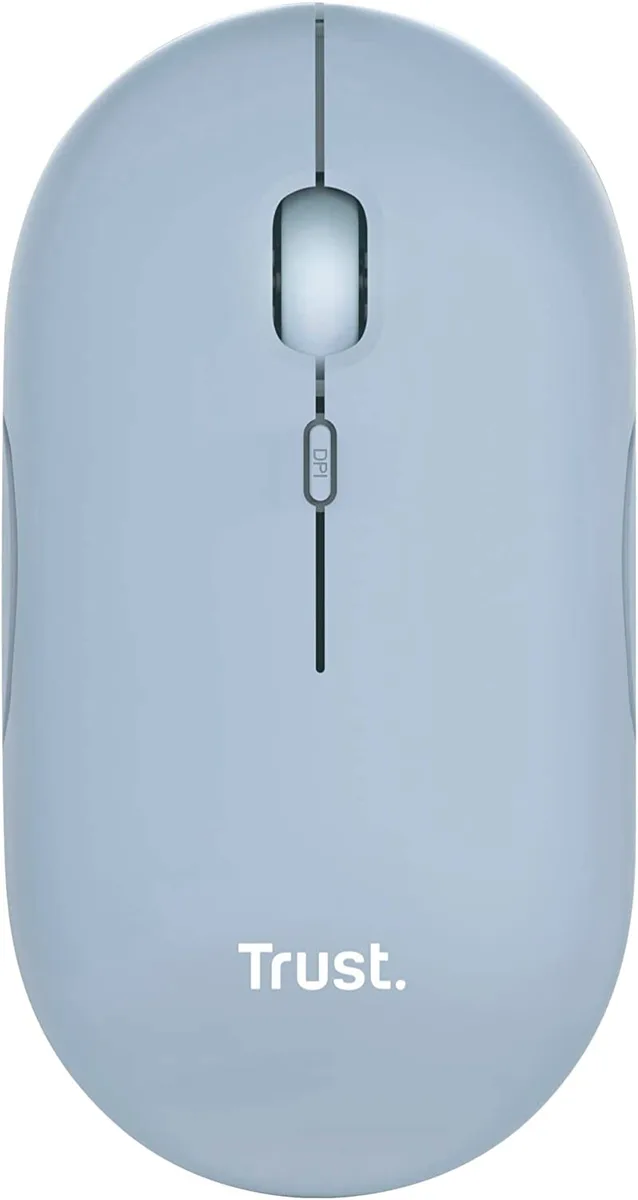 Миша Trust Puck Rechargeable,  Ultra-Thin,  BT/WL,  Silent, синій