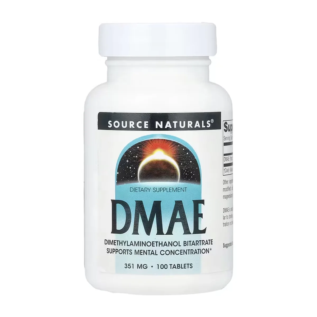 Диметиламіноетанол 351 мг Source Naturals 100 таблеток