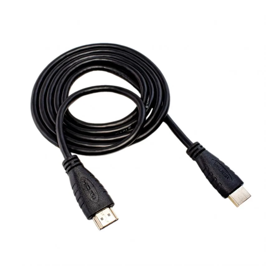 Кабель HDMI WALKER PVC 1,5м чорний 4K 60Hz
