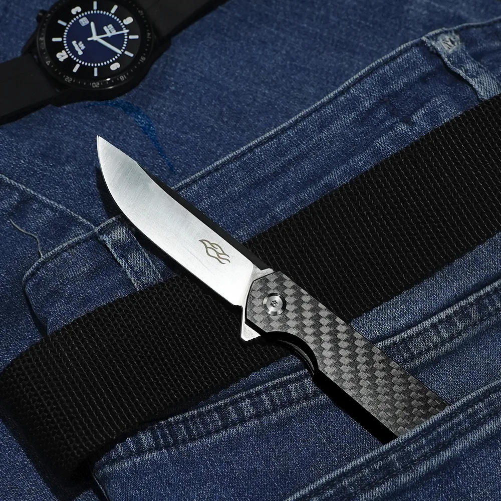 Ніж складаний Firebird D2 78 мм чорний Carbon fibre