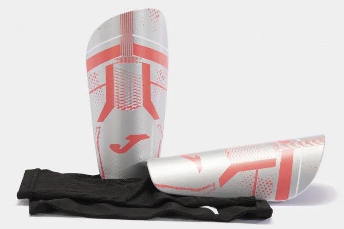 Щитки Joma EVA L Сріблястий Кораловий