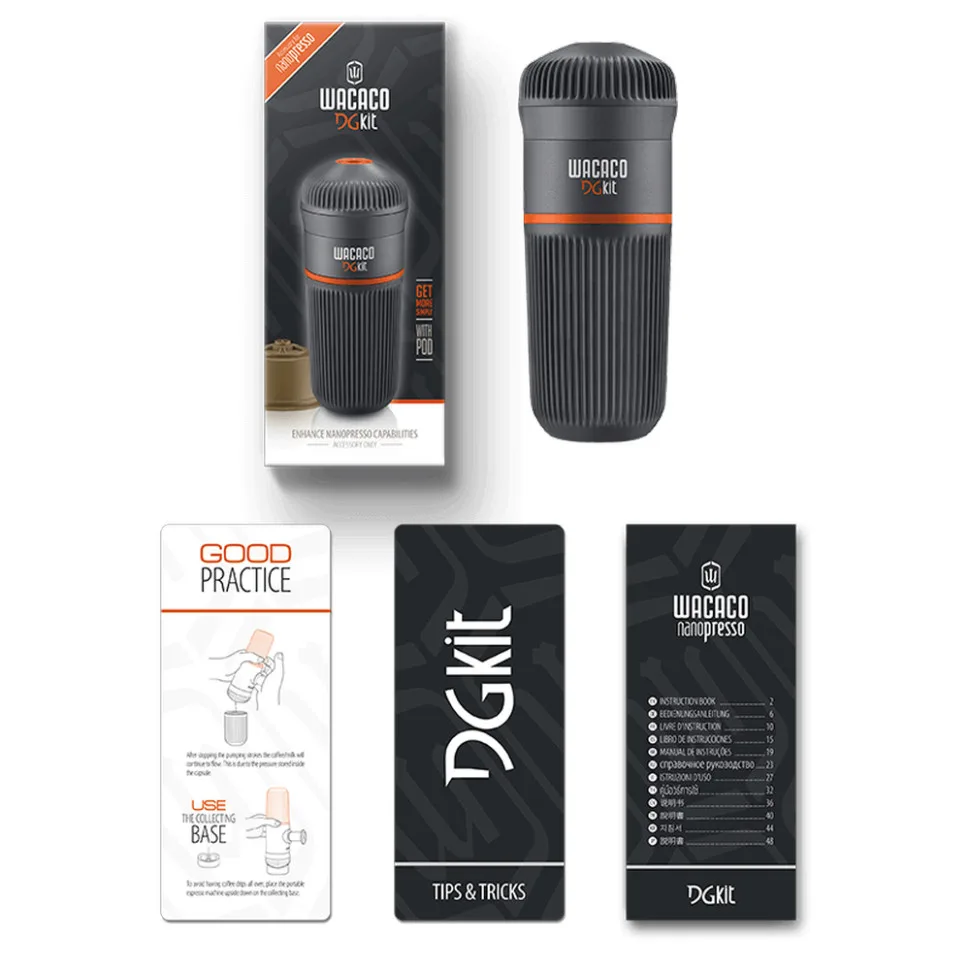 Резервуар 140 мл чашка адаптер для капсул Wacaco Nanopresso нержавіюча сталь 66х66х163 мм