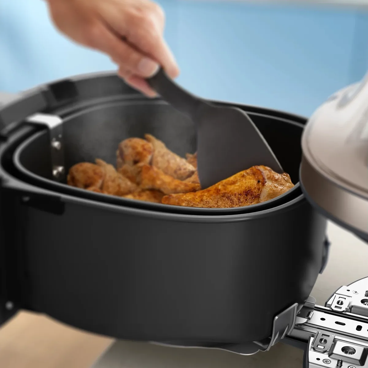 Мультифункційна піч Philips Series 5000 OVI SteamFry, 2000 Вт, об'єм чаші 7.2 л, сенсорне управління, 12 автоматичних програм, ком