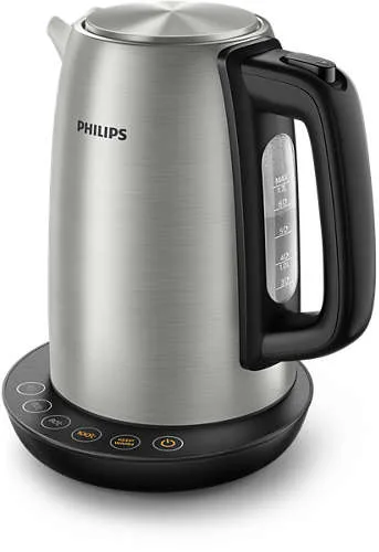 Электрический чайник Philips Avance Series 17 л, 4 температурных режима, металлический корпус
