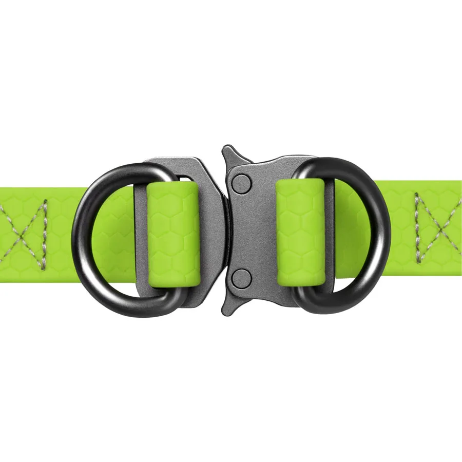 Шлея WAUDOG Waterproof 15 мм Collartex S 40-55 см салатова з металевою пряжкою