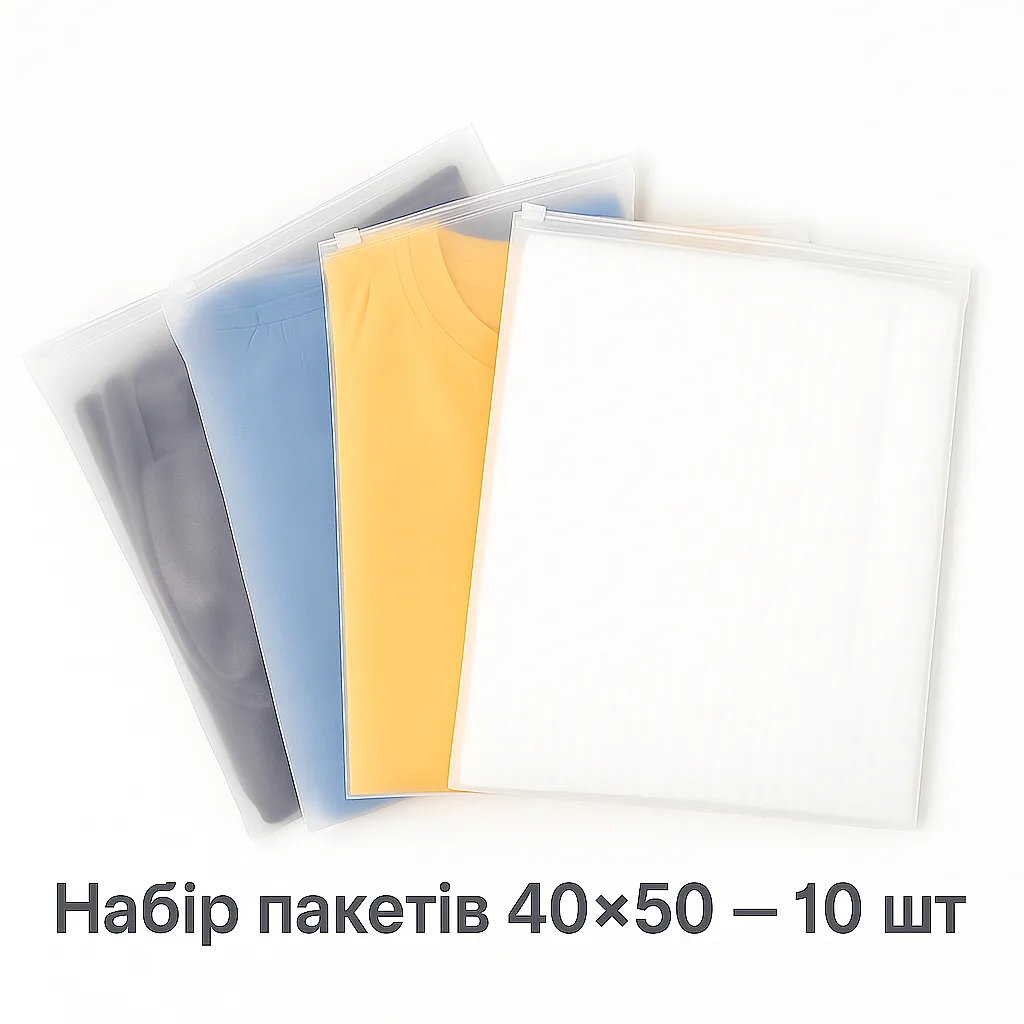 Пакеты для хранения LoveYouHome полиэтилен 40х50 см матовые 10 шт