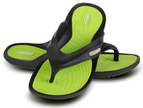 Шльопанці AQUA SPEED ПВХ 31 чорний салатовий