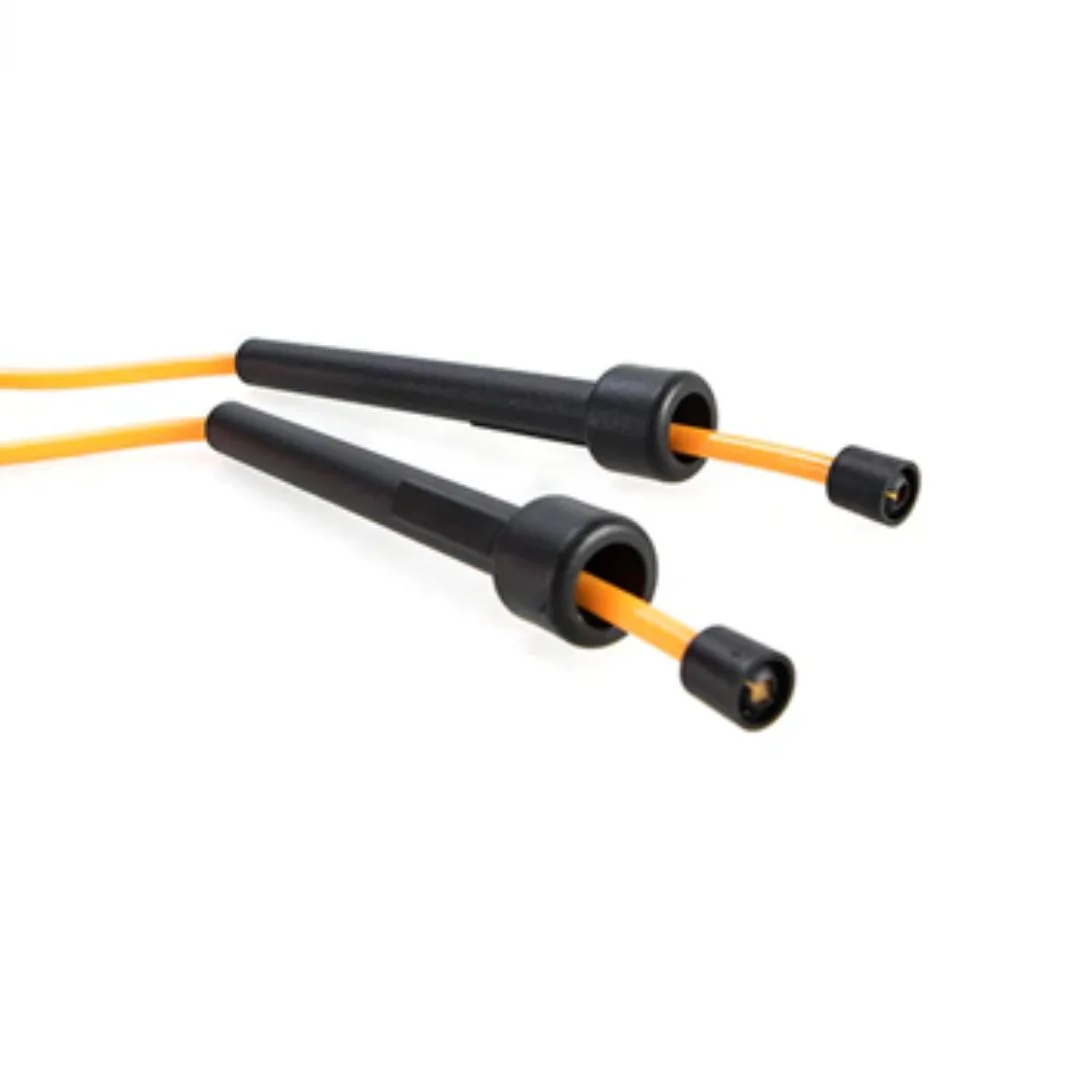 Скакалка LiveUp PVC 270 см чорна помаранчева