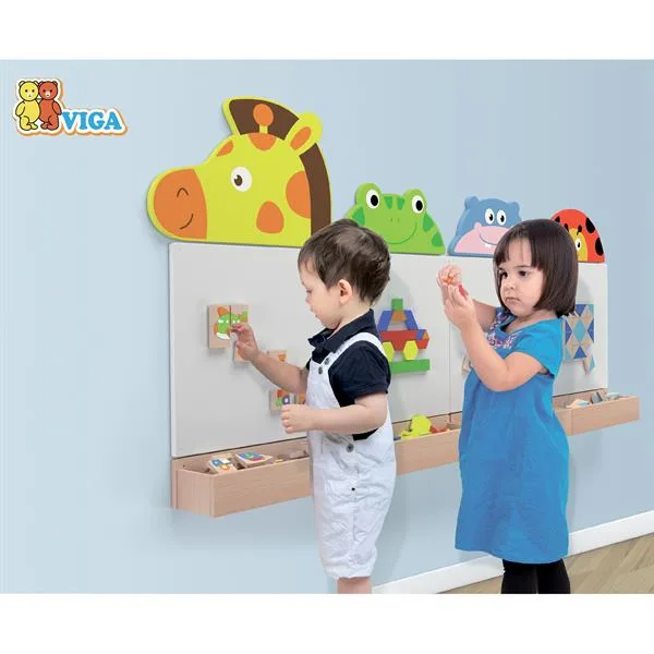 Магнітний танграм Viga Toys 35 ел різнокольоровий дерев'яний