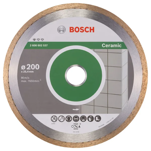 Алмазний диск Bosch Professional для кераміки, 200х25.4 мм.