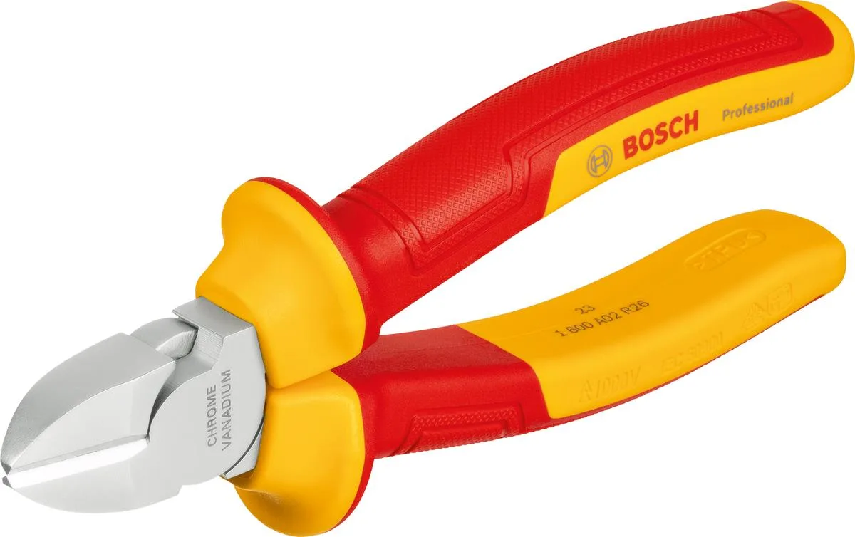 Діагональний бокоріз Bosch Professional, 160 мм, із захистом VDE.