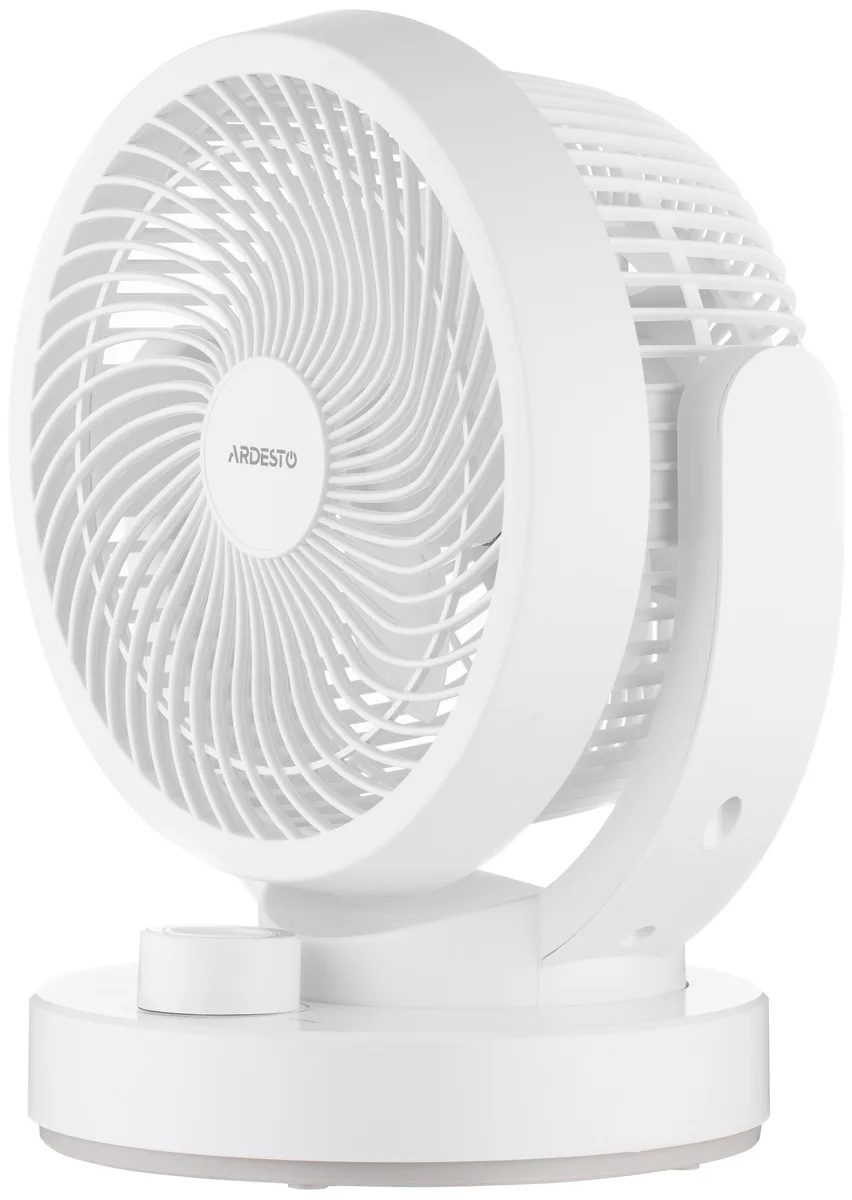 Настільний вентилятор ARDESTO FT-B25W, 15 см, 30 Вт, білий.