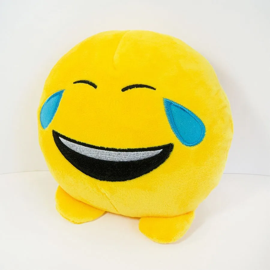 М'яка іграшка смайлик emoji 18 см плюшевий жовта
