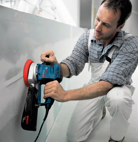 Эксцентриковая шлифмашина Bosch Professional GEX 34-151, 340 Вт, 150 мм, 12000 об/мин, вес 24 кг
