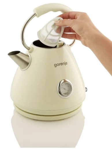 Електрочайник Gorenje 1,7 л Метал Бежевий