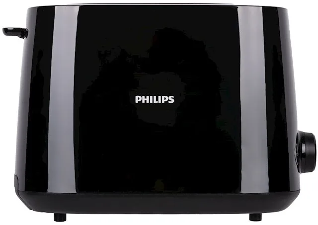 Тостер Philips Пластиковий 2 відділення Чорний 830 Вт 8 режимів обсмажування