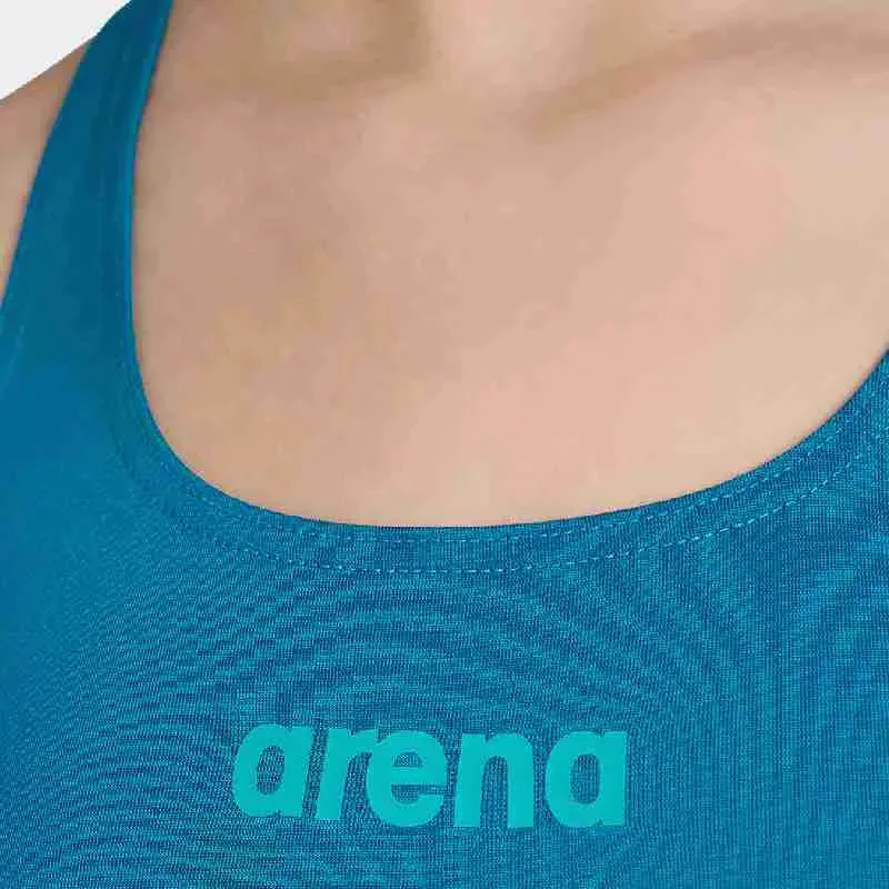 Купальник Arena 100% поліестер 128 см блакитний для дівчат