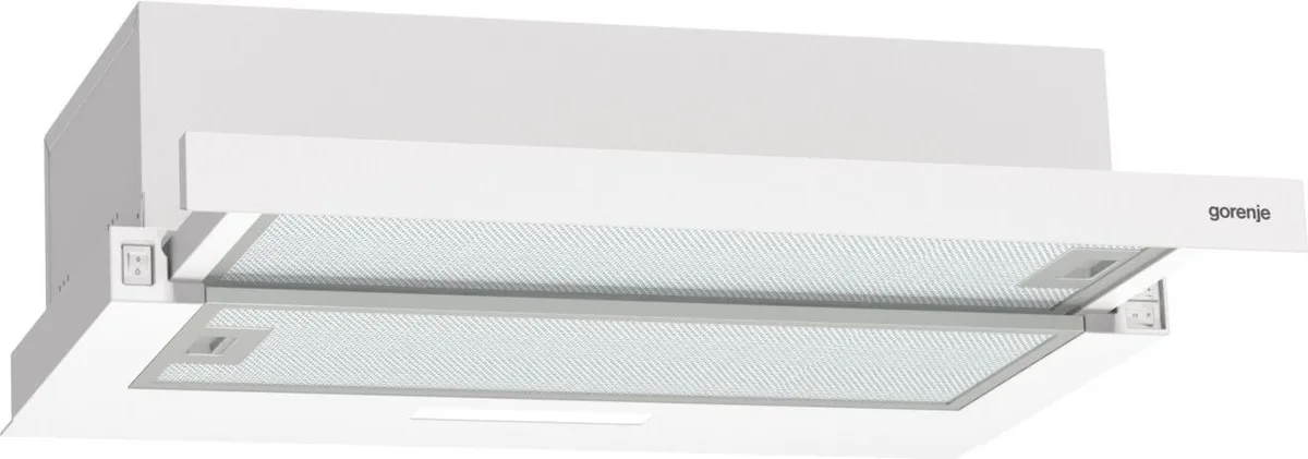 Витяжка Gorenje телескопічна 60 см біла 350 м³/год 110 Вт