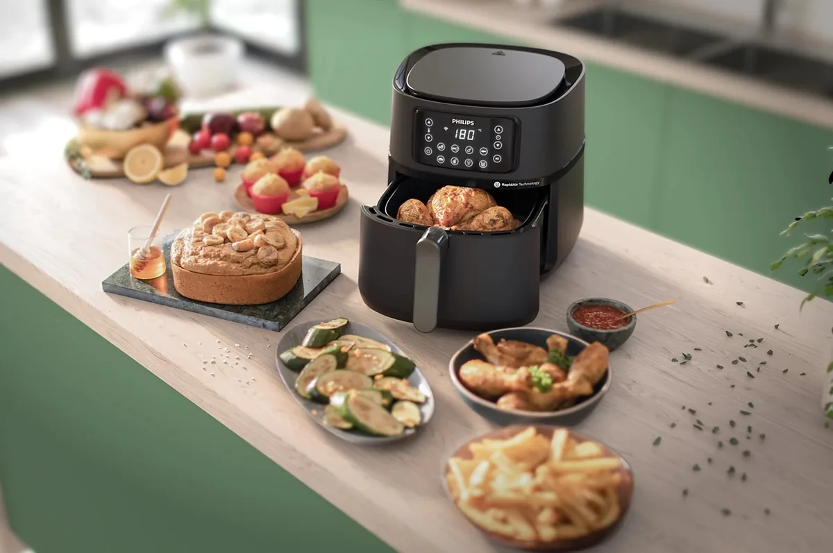 Мультифункційна піч Philips Ovi Connected XXL 2000Вт, ємність 7.2л, сенсорне керування, 8 автоматичних програм, пластиковий корпус