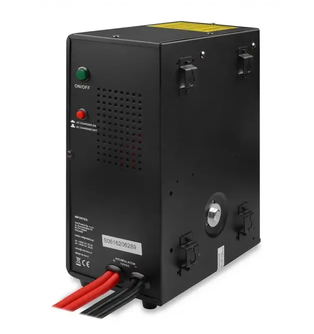 Гібридний ІБП інвертор Volt Polska 1000W 12V 230V 700W Чиста синусоїда 2 розетки