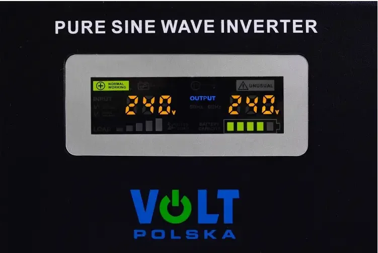 Гібридний ІБП інвертор Volt Polska 1000W 12V 230V 700W Чиста синусоїда 2 розетки