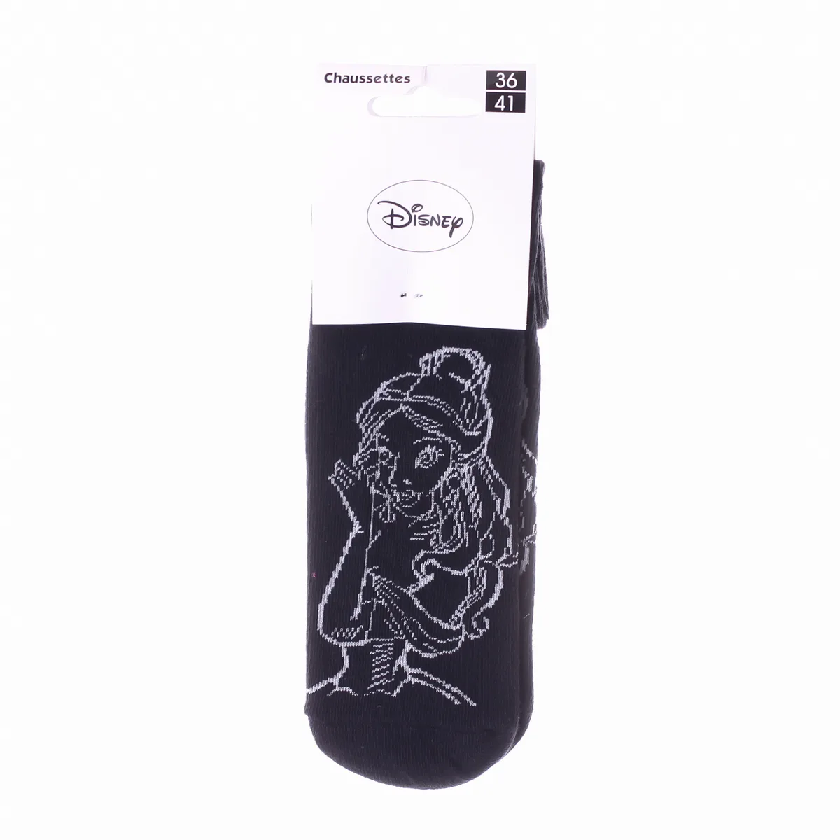 Шкарпетки DISNEY PRINCESS бавовна 36-41 чорний сірий