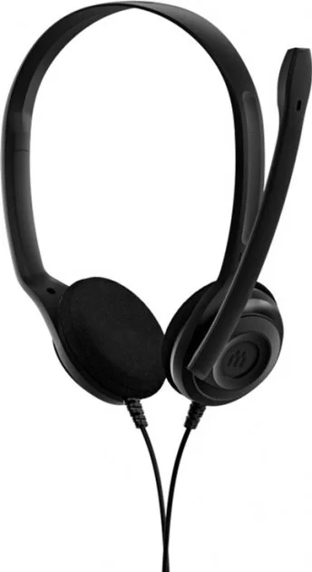 Компьютерная стереогарнитура On-Ear EPOS PC 3 Chat, 2x3.5мм, однонаправленный, 2м, Черный.