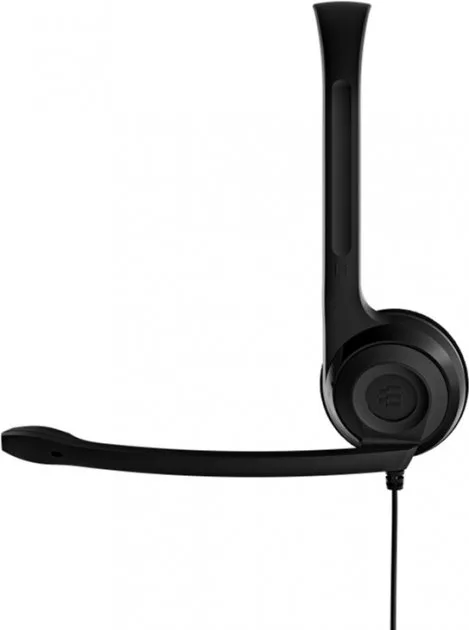 Компьютерная стереогарнитура On-Ear EPOS PC 3 Chat, 2x3.5мм, однонаправленный, 2м, Черный.