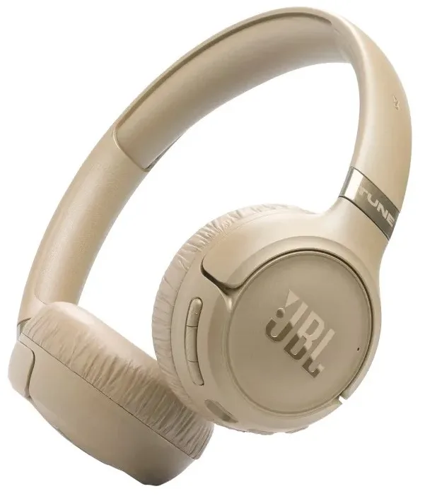 Гарнитура JBL Бежевые беспроводные полноразмерные с шумоподавлением 32 мм