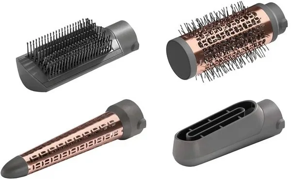 Фен-щітка BaByliss 1000 Вт іонізація холодний обдув кераміка сірий