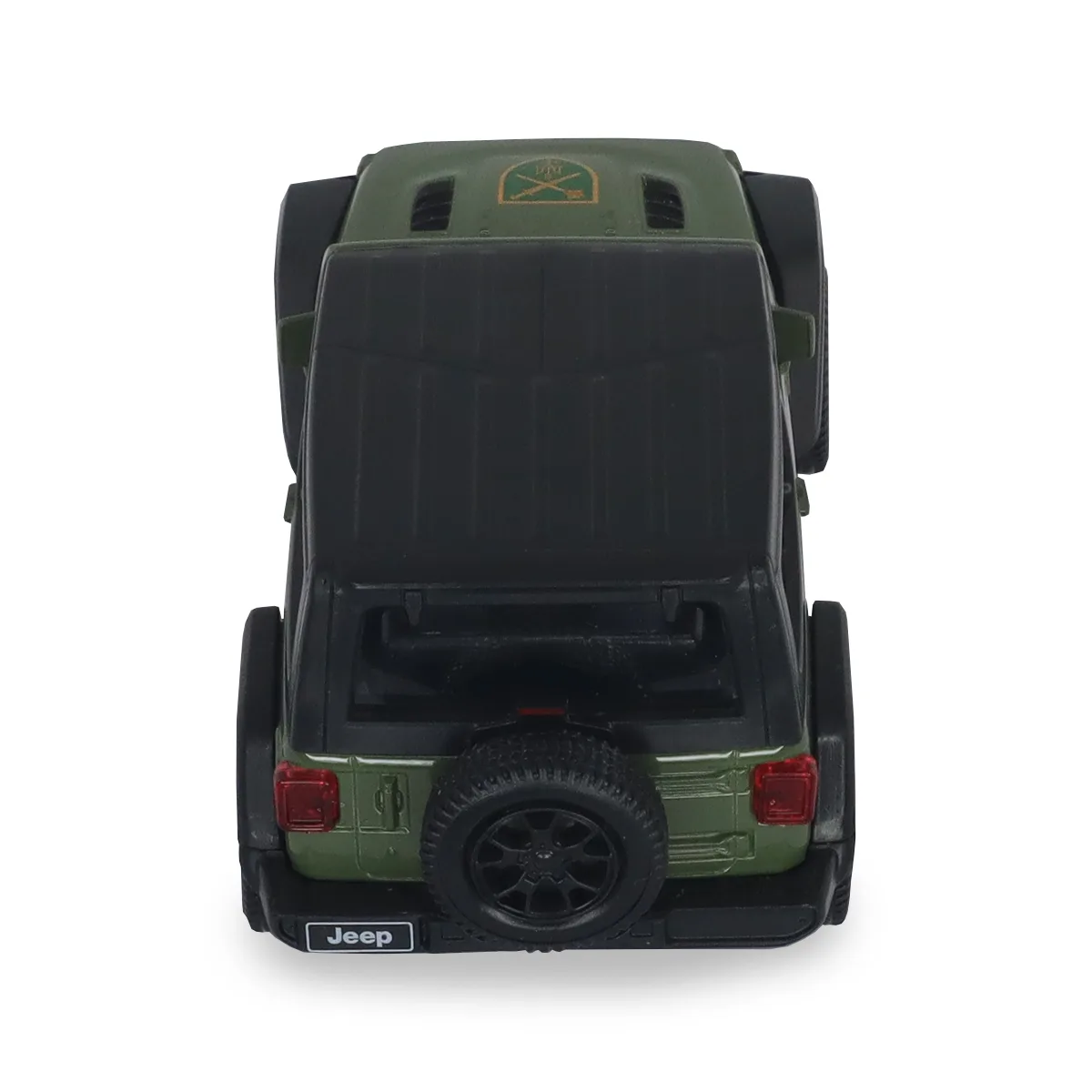 Автомодель TechnoDrive метал 12,4х5,7х5,7 см Шеврони Героїв Jeep Wrangler Rubicon