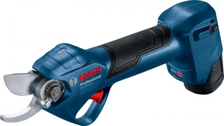 Акумуляторний секатор Bosch Professional, 12В, 2 батареї по 3А·год, діаметр різу 25мм, вага 1000г.