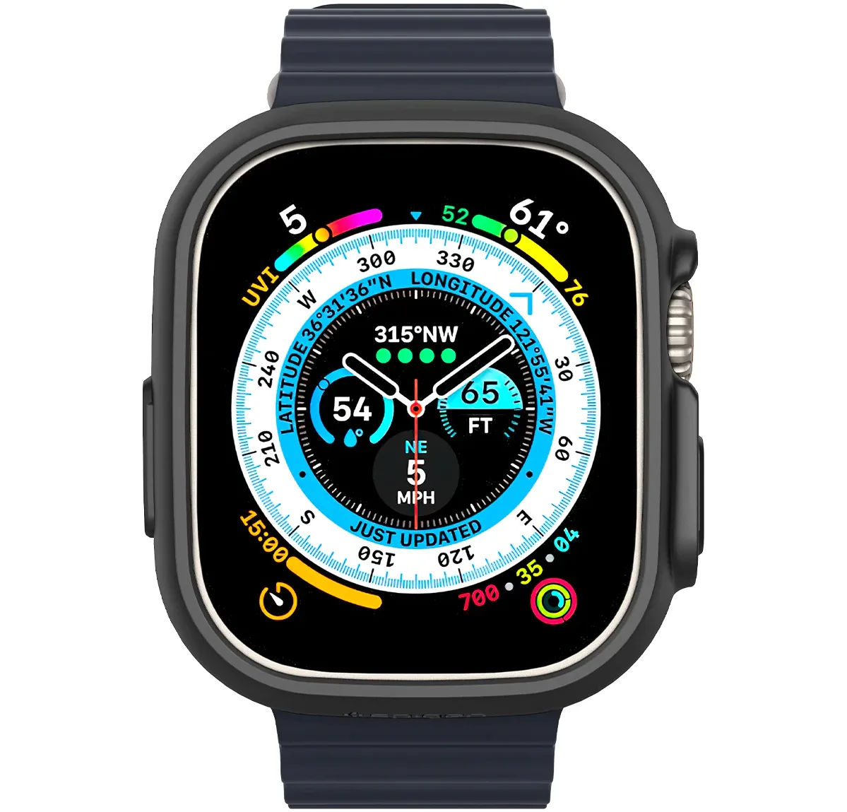 Чохол-накладка Spigen для Apple Watch Ultra (49mm), Thin Fit, Black
