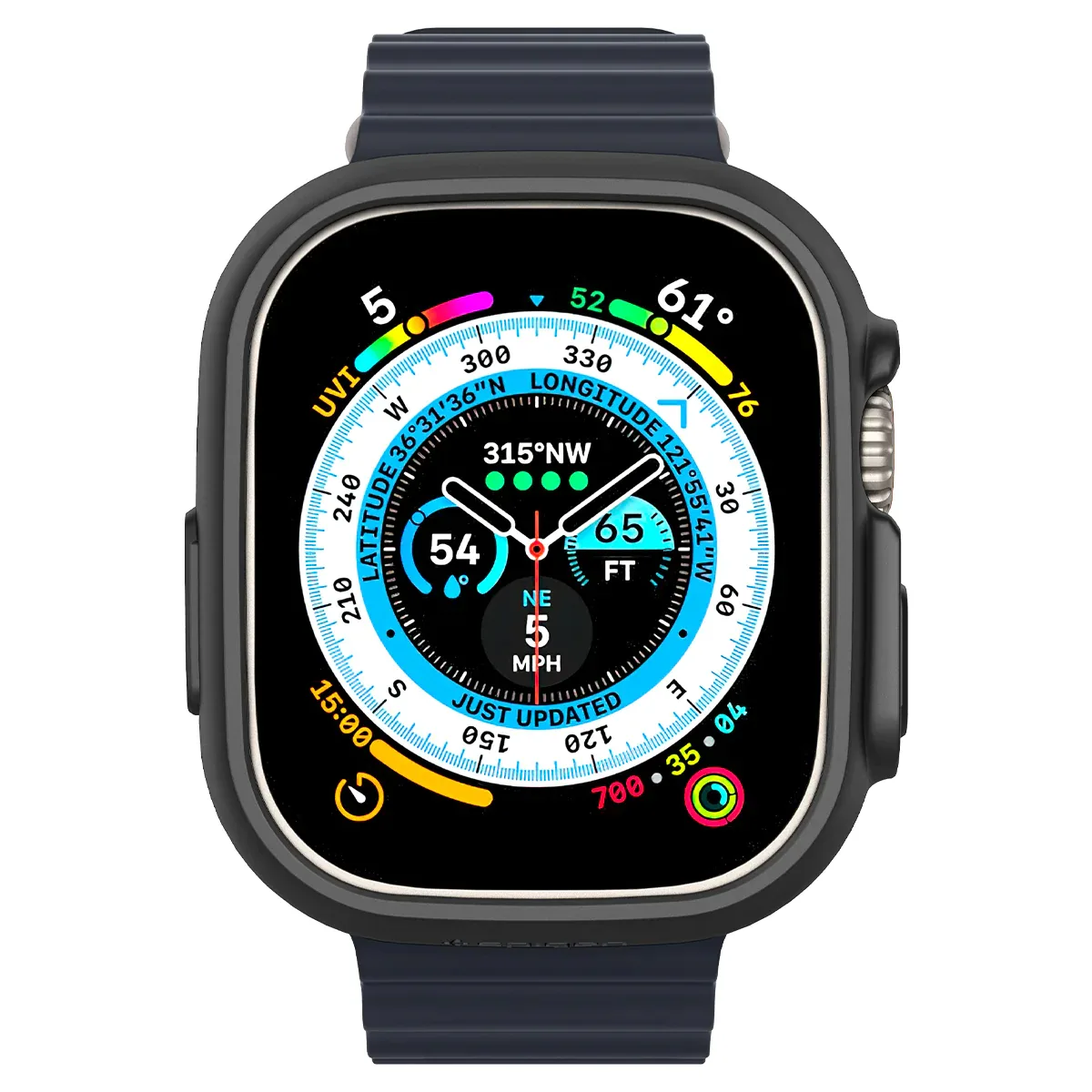 Чохол-накладка Spigen для Apple Watch Ultra (49mm), Thin Fit, Black