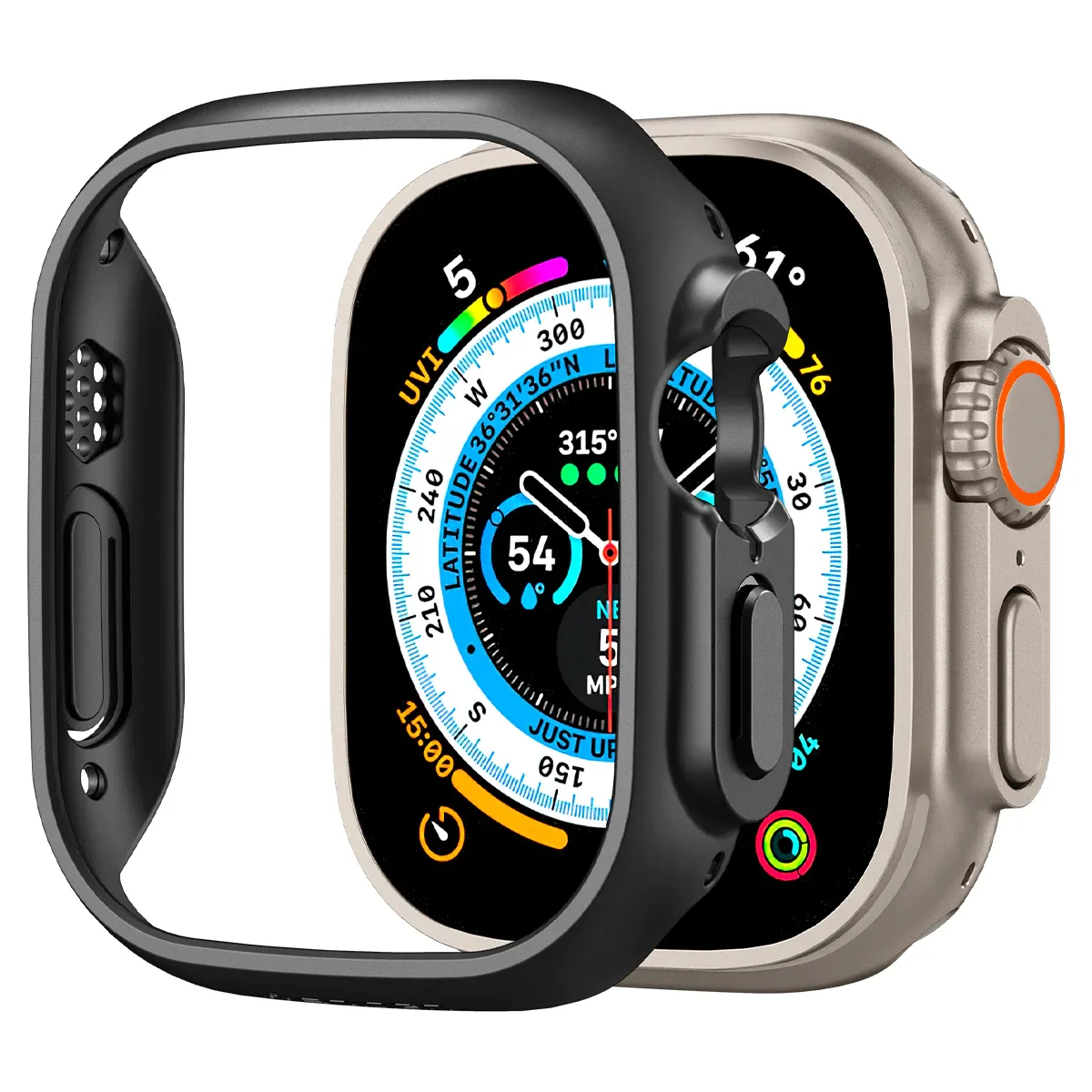 Чохол-накладка Spigen для Apple Watch Ultra (49mm), Thin Fit, Black