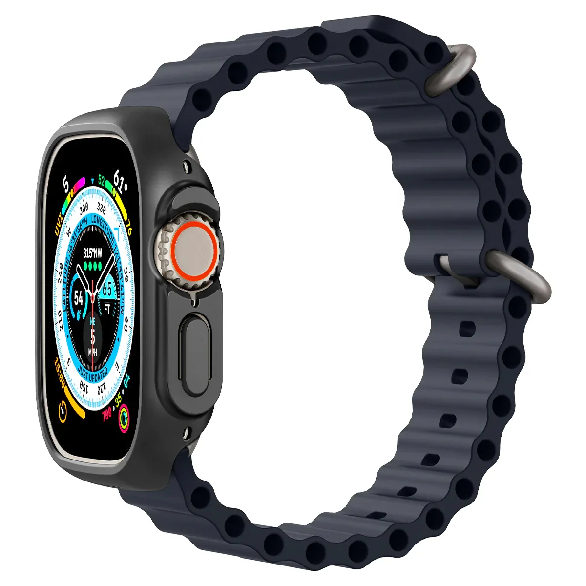 Чохол-накладка Spigen для Apple Watch Ultra (49mm), Thin Fit, Black
